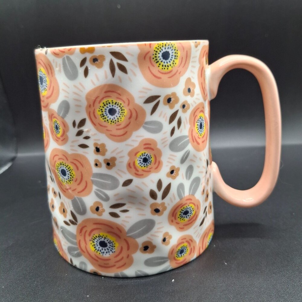 Floral Ceramic Mug By Bella Dimpled Floral Collection 10 Strawberry Street - Picture 3 of 6